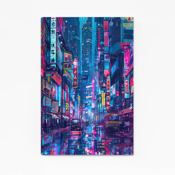 Neon Streets Cyberpunk Art | MusaArtGallery™