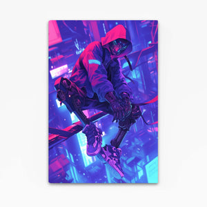 Neon Strider Cyberpunk Art | MusaArtGallery™