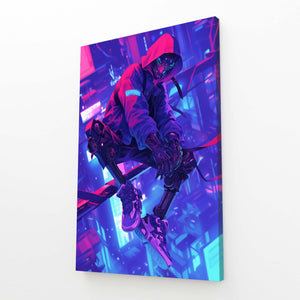 Neon Strider Cyberpunk Art | MusaArtGallery™