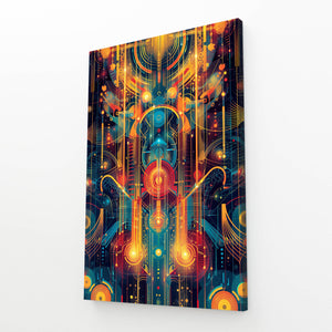 Neon Symphony Mexican Wall Art | MusaArtGallery™