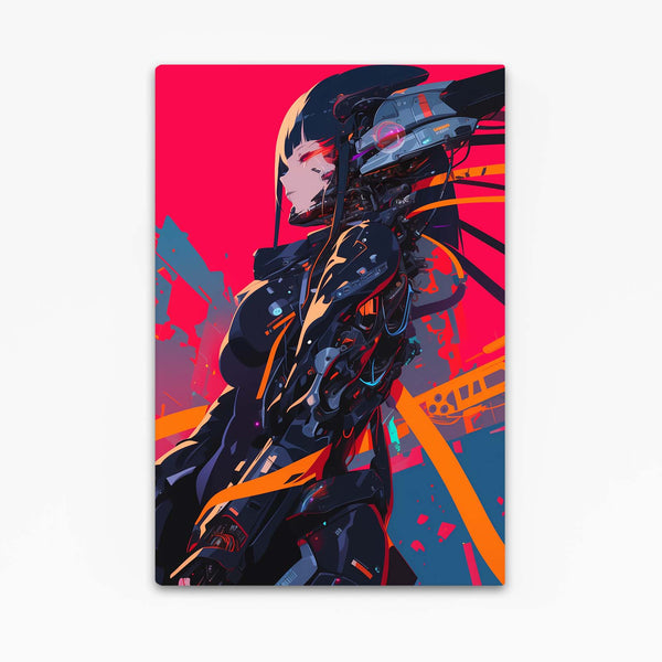 Neon Valkyrie Cyberpunk Art | MusaArtGallery™