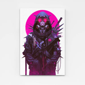 Neon Warlord Cyberpunk Art | MusaArtGallery™