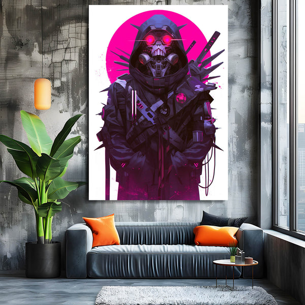 Neon Warlord Cyberpunk Art | MusaArtGallery™