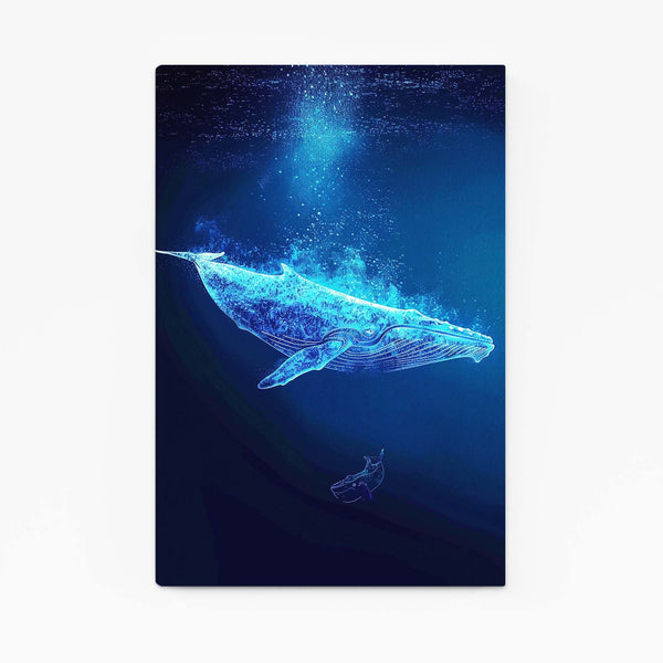 Neon Whale Art | MusaArtGallery™