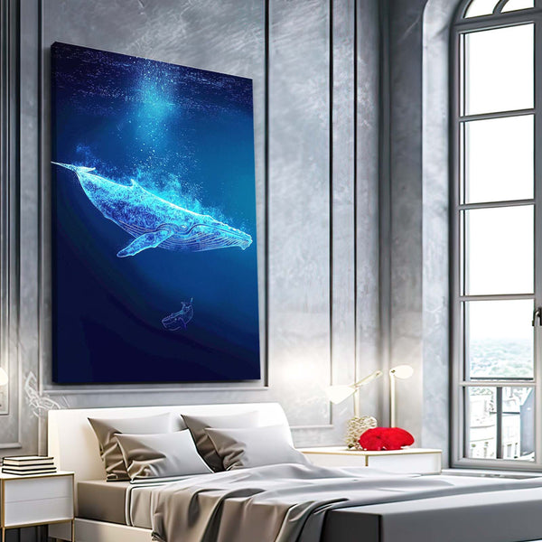 Neon Whale Art | MusaArtGallery™