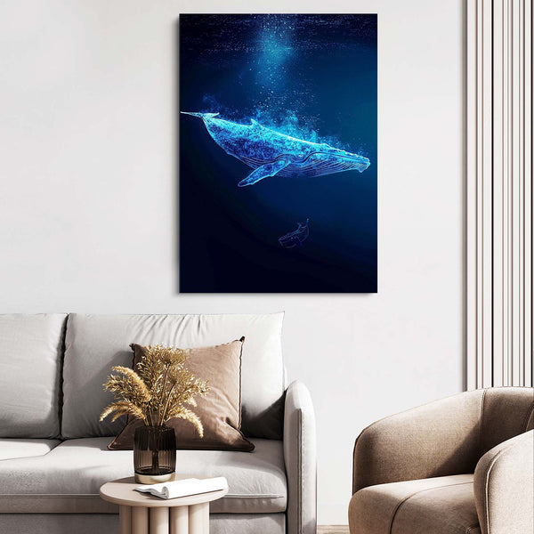 Neon Whale Art | MusaArtGallery™