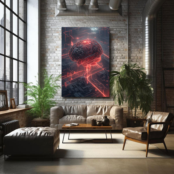 Neural City Cyberpunk Art | MusaArtGallery™