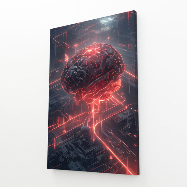 Neural City Cyberpunk Art | MusaArtGallery™