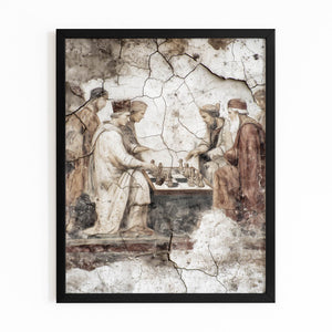 Neutral Art Deco Chess Art