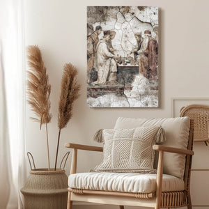Neutral Art Deco Chess Art