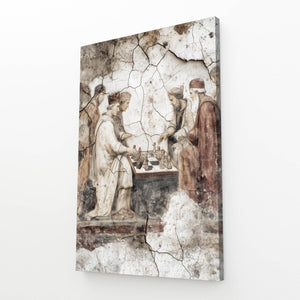 Neutral Art Deco Chess Art