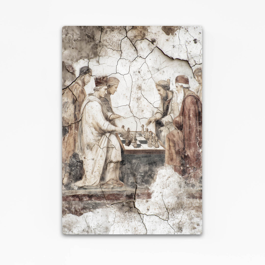 Neutral Art Deco Chess Art