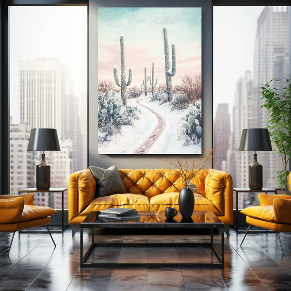 Neutral Cactus Art Print