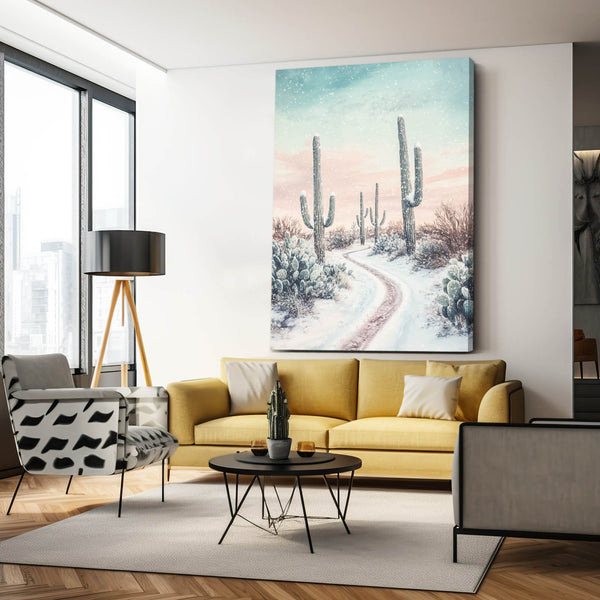 Neutral Cactus Art Print