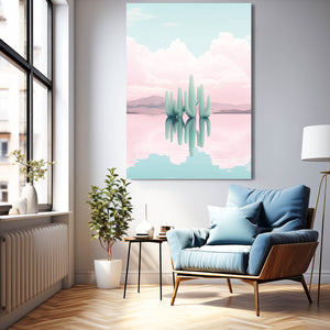 Neutral Cactus Art