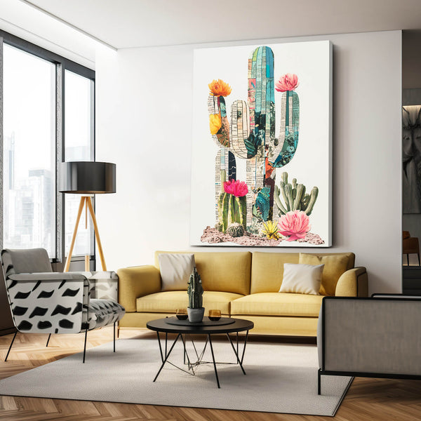 Neutral Cactus Wall Art