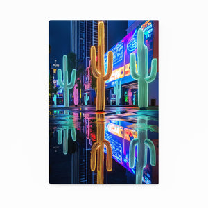 Night Cactus Art