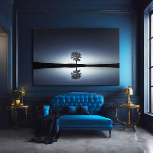 Night Reflection Tree Art | MusaArtGallery™