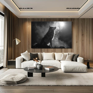 Night Wolf Canvas Art | MusaArtGallery™