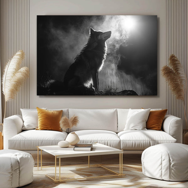 Night Wolf Canvas Art | MusaArtGallery™