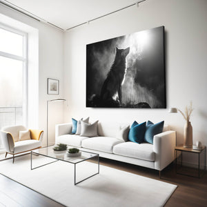 Night Wolf Canvas Art | MusaArtGallery™