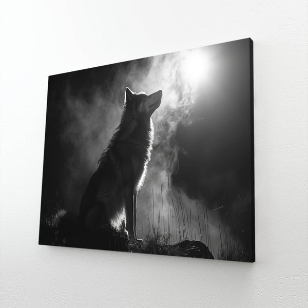 Night Wolf Canvas Art | MusaArtGallery™