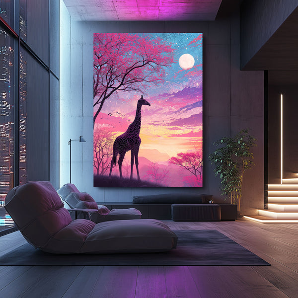 Nighty Giraffe Print