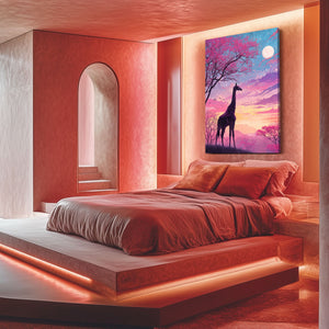 Nighty Giraffe Print