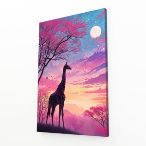 Nighty Giraffe Print