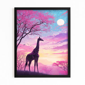 Nighty Giraffe Print