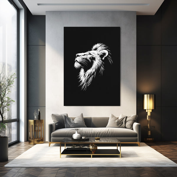 Noble Silhouette Lion Wall Art | MusaArtGallery™