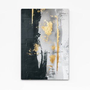 Noir Gold Abstract Art | MusaArtGallery™