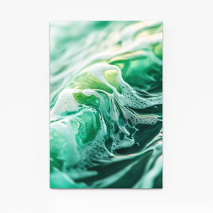 Ocean Foam Green Abstract Art | MusaArtGallery™