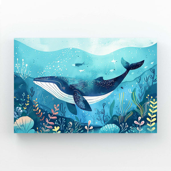 Ocean Garden Whale Art | MusaArtGallery™