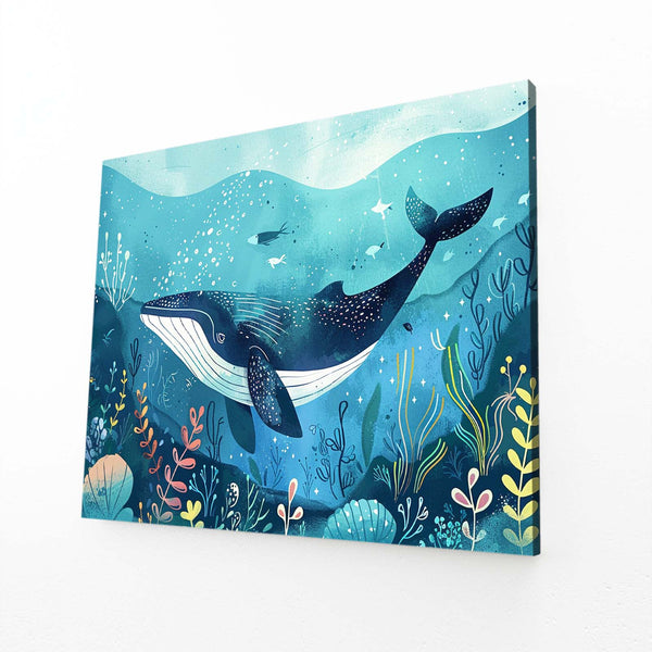 Ocean Garden Whale Art | MusaArtGallery™