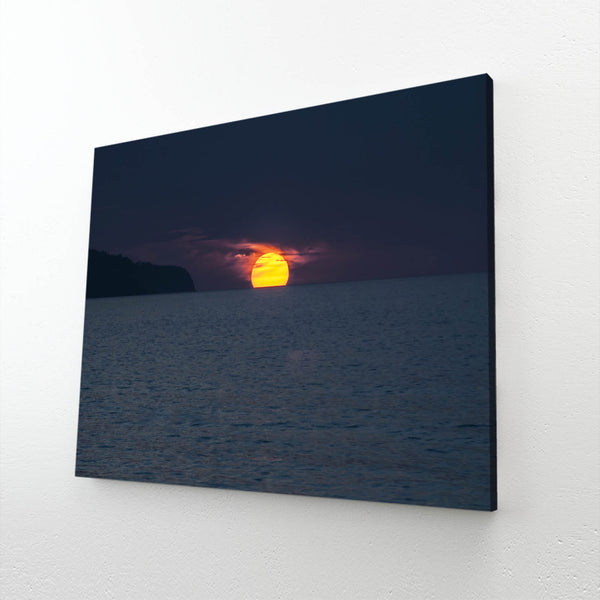 Ocean Night Sunset Art  | MusaArtGallery™