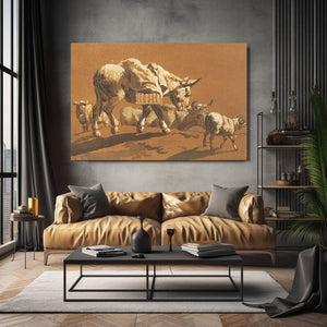 Old Cow Print