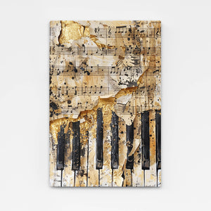 Old Piano Notes Art  | MusaArtGallery™