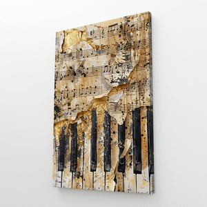 Old Piano Notes Art  | MusaArtGallery™