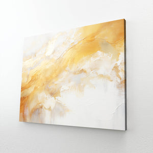 Yellow Gold Abstract Wall Art | MusaArtGallery™