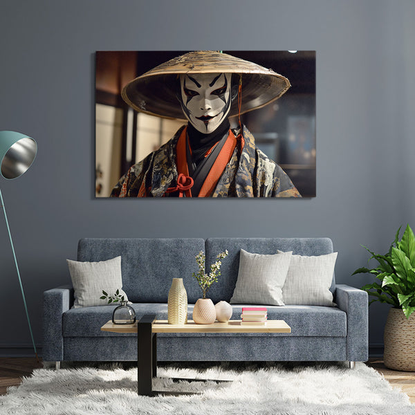 Oni Mask Samurai Art