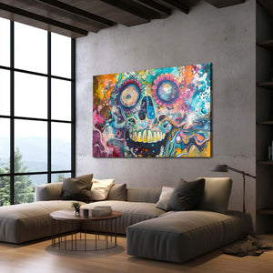 Open Mouth Skull Trippy Art | MusaArtGallery™