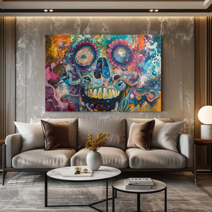 Open Mouth Skull Trippy Art | MusaArtGallery™