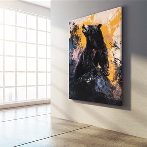 Orange Bear Print