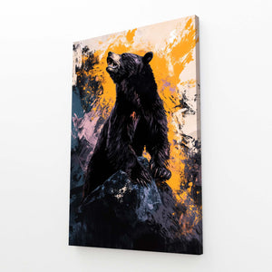 Orange Bear Print