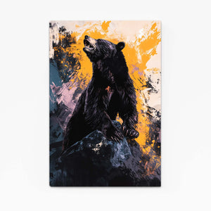 Orange Bear Print