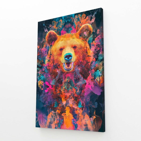 Orange Bear Wall Decor