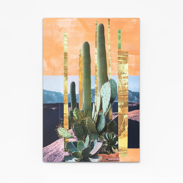 Orange Cactus Art