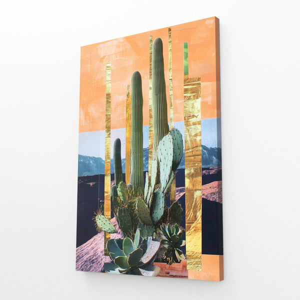 Orange Cactus Art