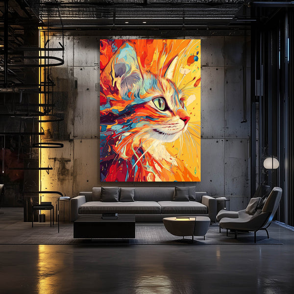Orange Cat Wall Art